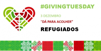 "Dá para Acolher - Refugiados" no Giving Tuesday, 3 Dezembro